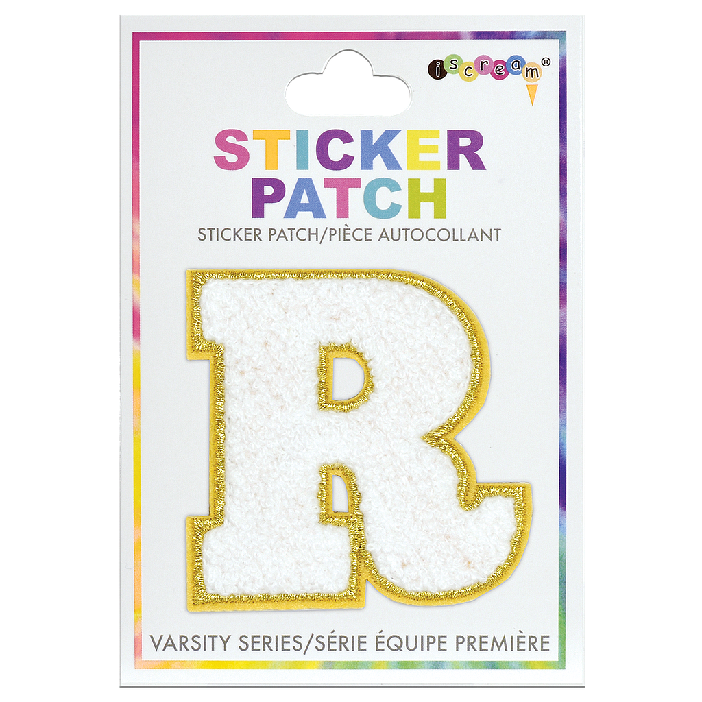 R Initial Varsity Sticker Patch | Iscream